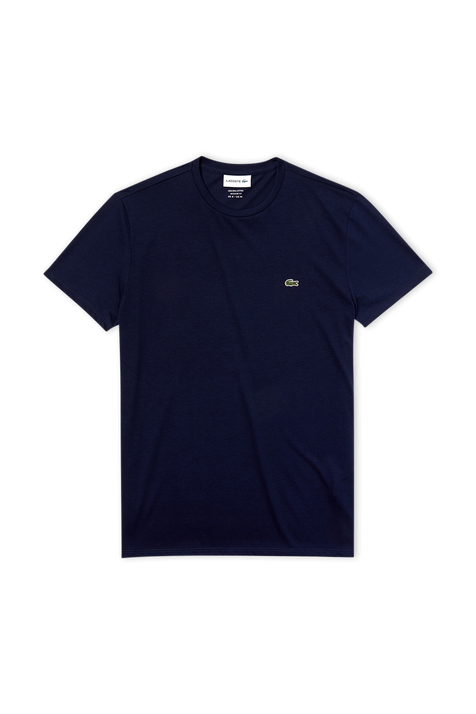 חולצת טי בגוון כחול נייבי עם לוגו LACOSTE