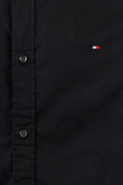 Core Stretch Slim Poplin Shirt in Black TOMMY HILFIGER