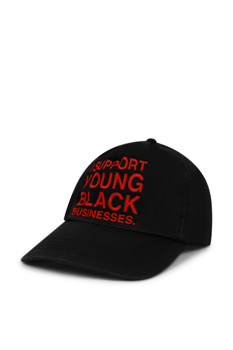 כובע בייסבול שחור עם כיתוב אדום OFF WHITE