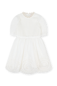 שמלה עם צווארון רקמה- גילאי 1-12 ZIMMERMANN KIDS