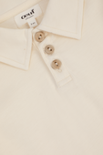 גילאי 2-4 חולצת פולו קצרה לבנה OEUF NYC