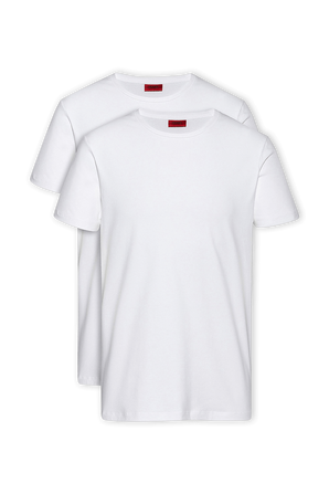 2P Cotton Shirt in White HUGO