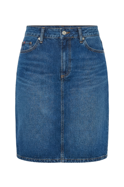 חצאית ג'ינס מידי TOMMY HILFIGER