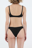 תמונת דוגמן אחורית של Lumiere Sporty Lurex Bikini in Black
