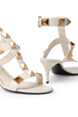 Roman Stud Runway Sandals in Cream VALENTINO GARAVANI