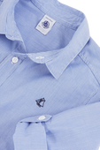 חולצה מכופתרת בתכלת - גילאי 6-12 PETIT BATEAU