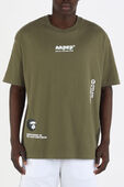 תמונת דוגמן קידמית של Somewhere Print Straight Tshirt in Green
