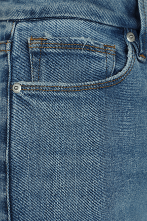 מכנסי ג'ינס כחולים ונתחים בגזרה גבוהה GOOD AMERICAN