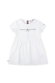גילאי 0-24 חודשים שמלת לוגו בלבן TOMMY HILFIGER KIDS