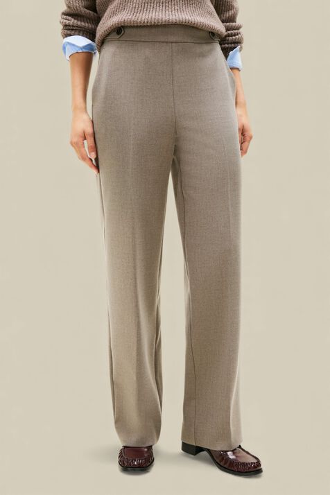 מכנסיים מחוייטים בגזרה גבוהה TOMMY HILFIGER