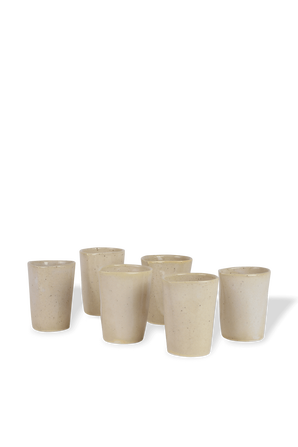 Cortado Set - 6 Espresso Cups in Cream MICHAL GELBARD