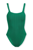 תמונה קידמית של Square Neck Swimsuit in Green