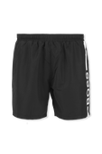 Logo Swim Shorts in Black BOSS