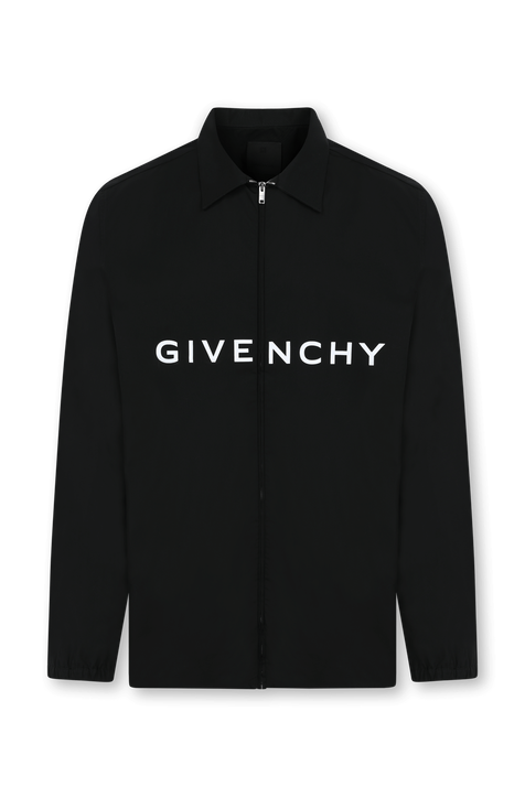 חולצת לוגו טי מרוכסנת מכותנה GIVENCHY