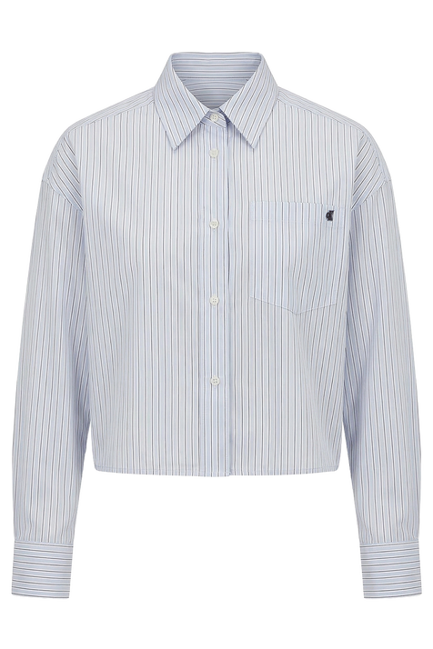 חולצה מכופתרת קרופ CALVIN KLEIN