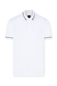 חולצת פולו ספורטיבית עם רוכסן לוגומאני ARMANI EXCHANGE