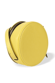 תיק קרוס צהוב מעור עם לוגו מטאלי MARC JACOBS