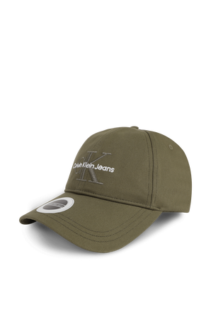 כובע בייסבול מונוגרמי ירוק CALVIN KLEIN