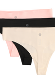 תמונת פנים של InvisiWear Mid-Rise Thong *3 Pack