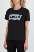 חולצת טי שחורה עם לוגו LEVI`S
