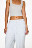 תמונת דוגמן קידמית של COTTON FLEECE EXPOSED BOXER PANT
