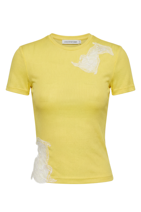 חולצת טי תחרה CHRISTOPHER ESBER