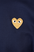 Small Heart Tee in Navy COMME des GARCONS