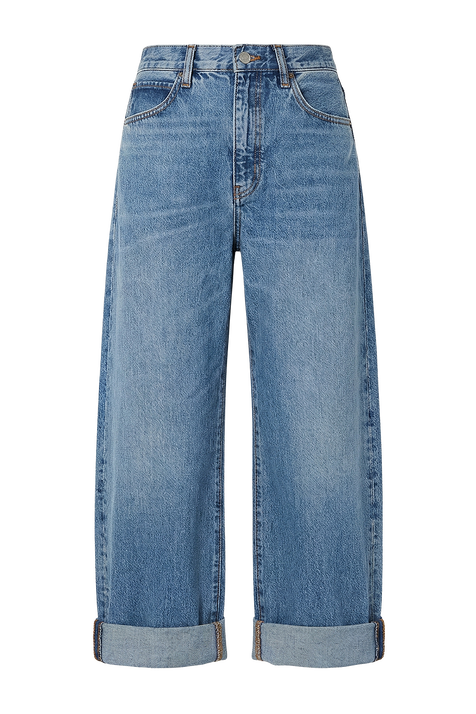 מכנסי ג'ינס בגזרת בלון