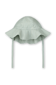 כובע באקט עם שרוכים בגווני ירוק ולבן -גילאי 6-24 חודשים PETIT BATEAU