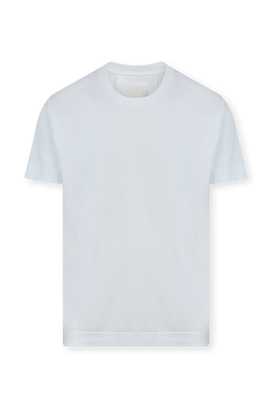 חולצת לוגו רקום בצבע לבן GIVENCHY