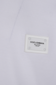 חולצת פולו עם לוחית לוגו DOLCE & GABBANA
