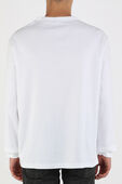 תמונת דוגמן אחורית של Long Sleeve T-Shirt in White