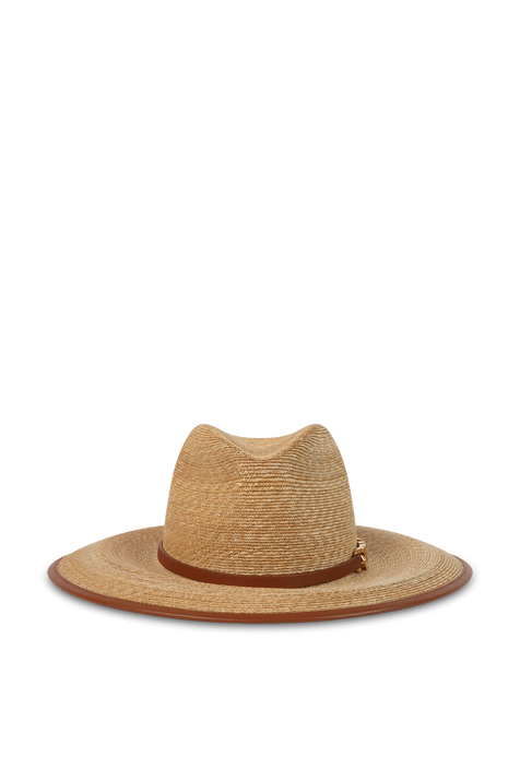כובע קש רחב שוליים VALENTINO GARAVANI