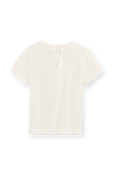 חולצת טי עם צווארון פיטר פן בלבן - גילאי 3-5 PETIT BATEAU