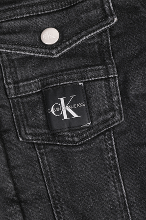 גילאי 4-16 ז'קט ג'ינס בגוון שחור CALVIN KLEIN