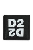ארנק שחור עם לוגו DSQUARED2