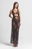 תמונת דוגמן קידמית של LONG SLIP DRESS