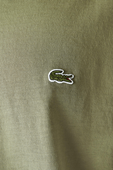 חולצת טי בגוון ירוק חאקי עם לוגו LACOSTE