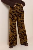 תמונת דוגמן קידמית של מכנסי ג'ינס בהדפס טייגר פלוק