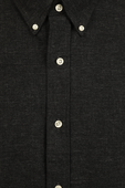חולצת כפתורים שחורה ומחויטת POLO RALPH LAUREN