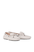 תמונה אחורית של Heavan Lace Loafers in Off-White