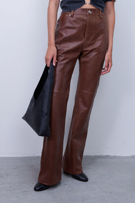 מכנסי עור RABANNE