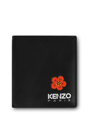 ארנק מעור עם הדפס פרח ולוגו KENZO