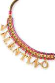 שרשרת בד צבעונית עם לוגו מטאלי VALENTINO GARAVANI