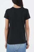 חולצת טי סלים שחורה עם לוגו רקום POLO RALPH LAUREN