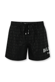 מכנסי בגד ים לוגומאניה בשחור BALMAIN