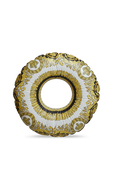 גלגל ים מתנפח לבן עם הדפס בארוק בזהב ושחור VERSACE HOME