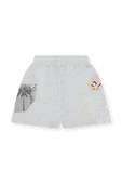 גילאי 2-5 מכנסי טרנינג קצרים אפורים עם הדפסים KENZO KIDS
