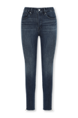 מכנסי סקיני ג'ינס קרופ בשטיפה כחולה GOOD AMERICAN