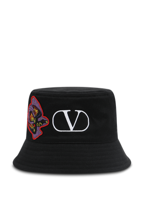 כובע באקט עם לוגו בגוון שחור VALENTINO GARAVANI